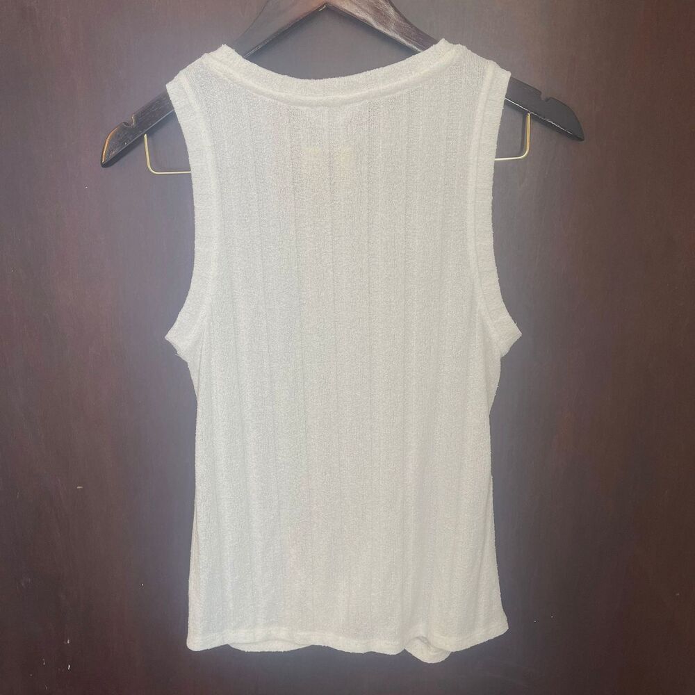 Time & Tru Women's Sleeveless Sweater Knit Twist Front Tank Top Size S(4-6) - Picture 4 of 8